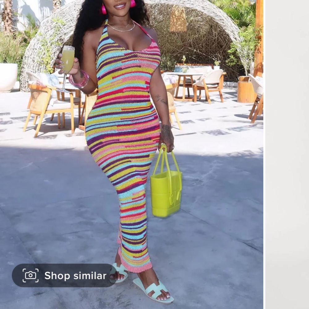 Colorful maxi dress
